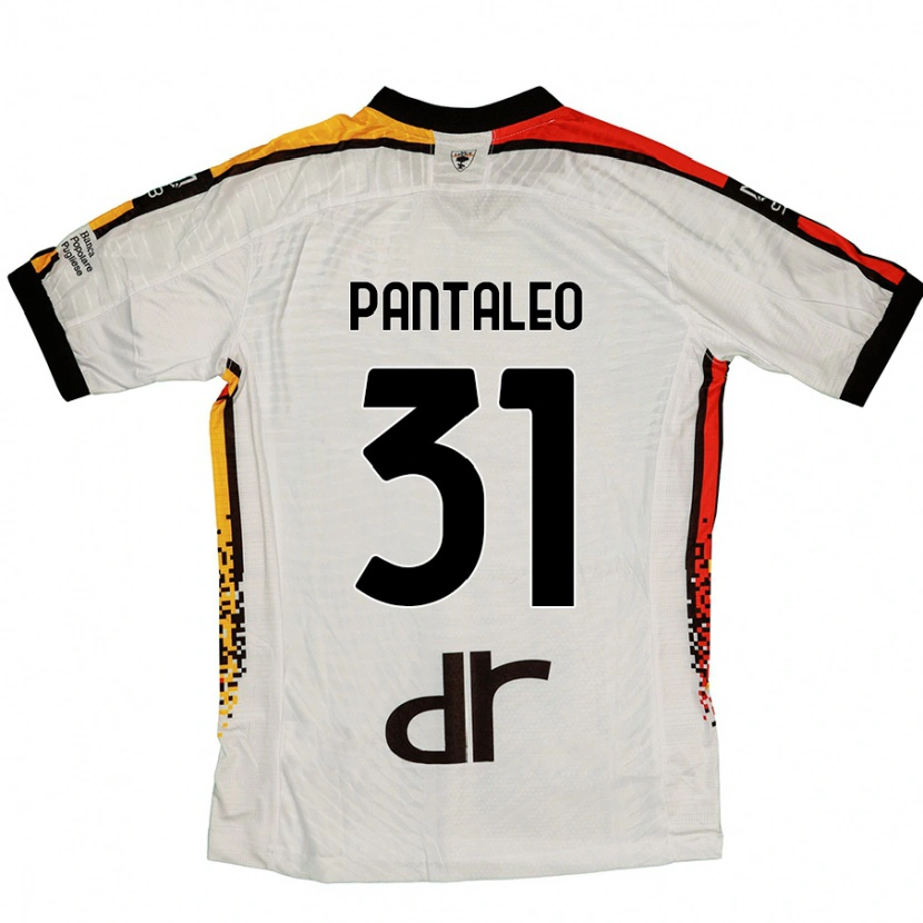 Danxen Kinder Dario Pantaleo #31 Weiß Schwarz Auswärtstrikot Trikot 2024/25 T-Shirt