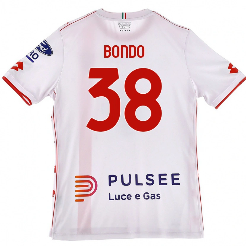 Danxen Kinder Warren Bondo #38 Weiß Rot Auswärtstrikot Trikot 2024/25 T-Shirt