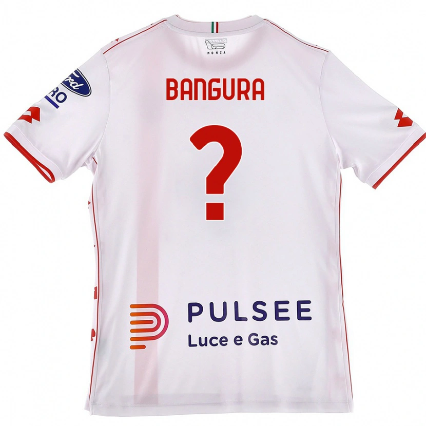 Danxen Kinder Abudlrahim Bangura #0 Weiß Rot Auswärtstrikot Trikot 2024/25 T-Shirt
