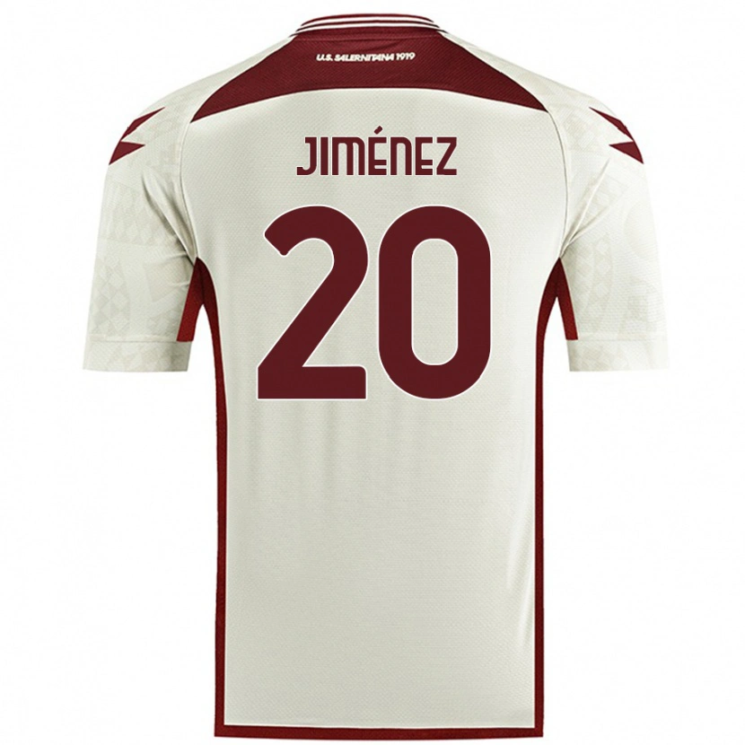 Danxen Kinder Kaleb Jiménez #20 Cremefarben Auswärtstrikot Trikot 2024/25 T-Shirt