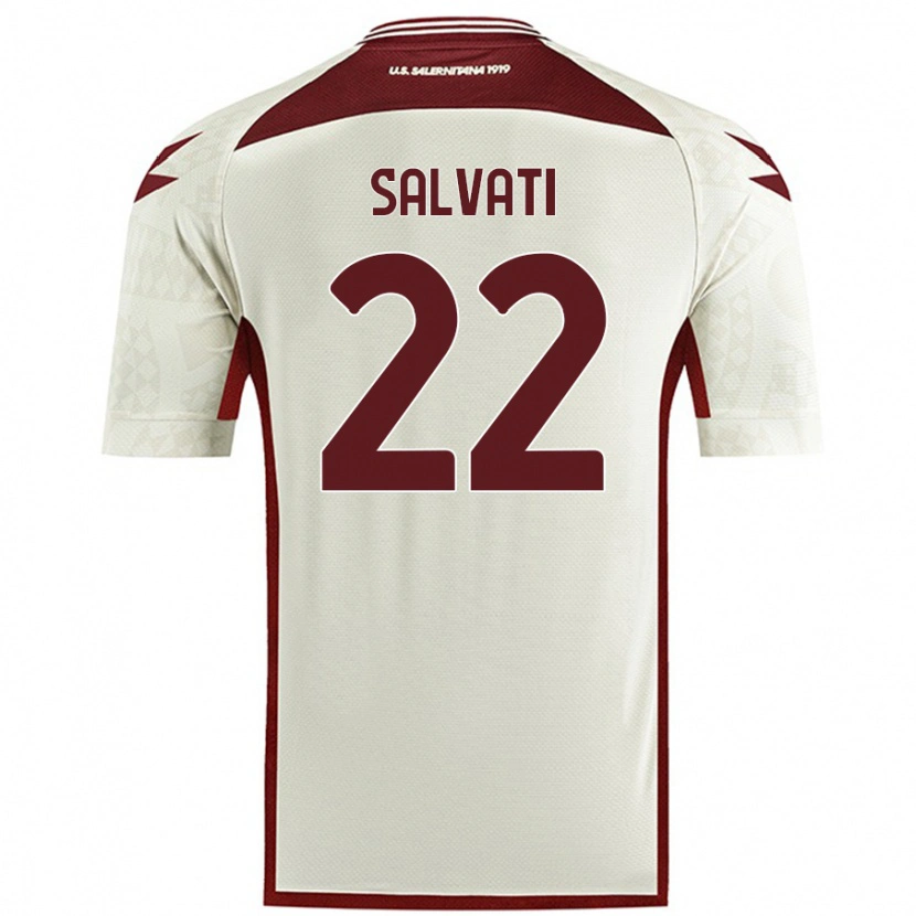 Danxen Kinder Gregorio Salvati #22 Cremefarben Auswärtstrikot Trikot 2024/25 T-Shirt