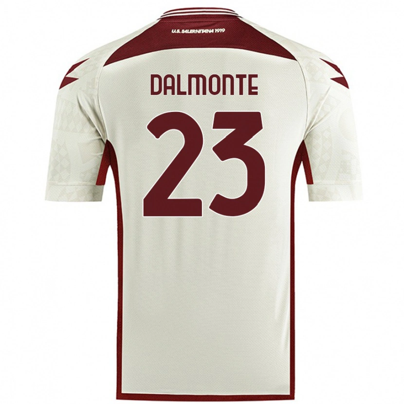 Danxen Kinder Nicola Dalmonte #23 Cremefarben Auswärtstrikot Trikot 2024/25 T-Shirt