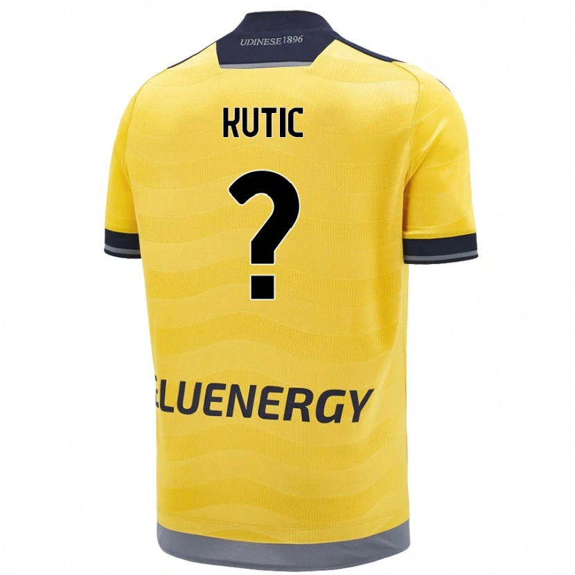Danxen Kinder Stefan Kutic #0 Golden Auswärtstrikot Trikot 2024/25 T-Shirt