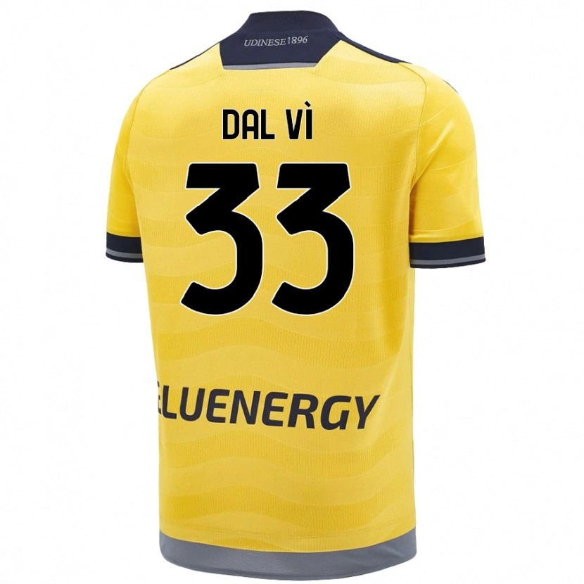 Danxen Kinder Matteo Dal Vì #33 Golden Auswärtstrikot Trikot 2024/25 T-Shirt