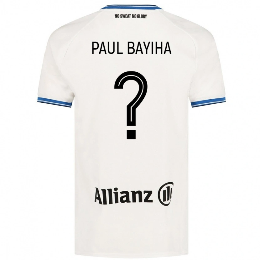 Danxen Kinder Jean Paul Bayiha #0 Weiß Auswärtstrikot Trikot 2024/25 T-Shirt