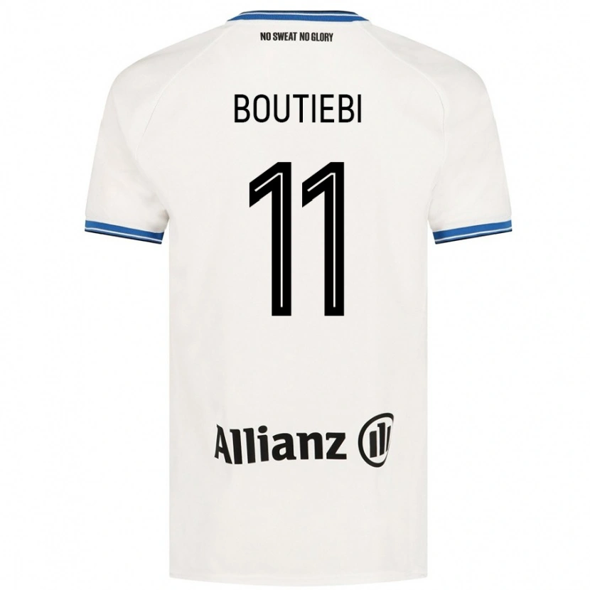 Danxen Kinder Rania Boutiebi #11 Weiß Auswärtstrikot Trikot 2024/25 T-Shirt