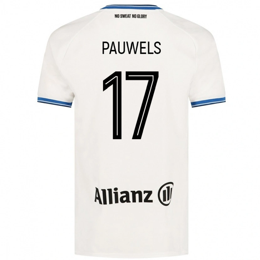 Danxen Kinder Fleur Pauwels #17 Weiß Auswärtstrikot Trikot 2024/25 T-Shirt