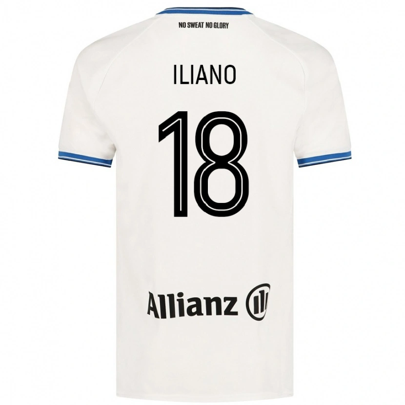 Danxen Kinder Isabelle Iliano #18 Weiß Auswärtstrikot Trikot 2024/25 T-Shirt