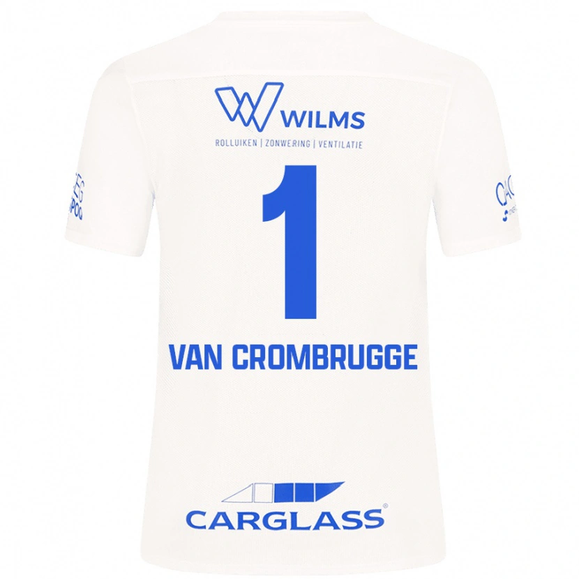Danxen Kinder Hendrik Van Crombrugge #1 Weiß Auswärtstrikot Trikot 2024/25 T-Shirt