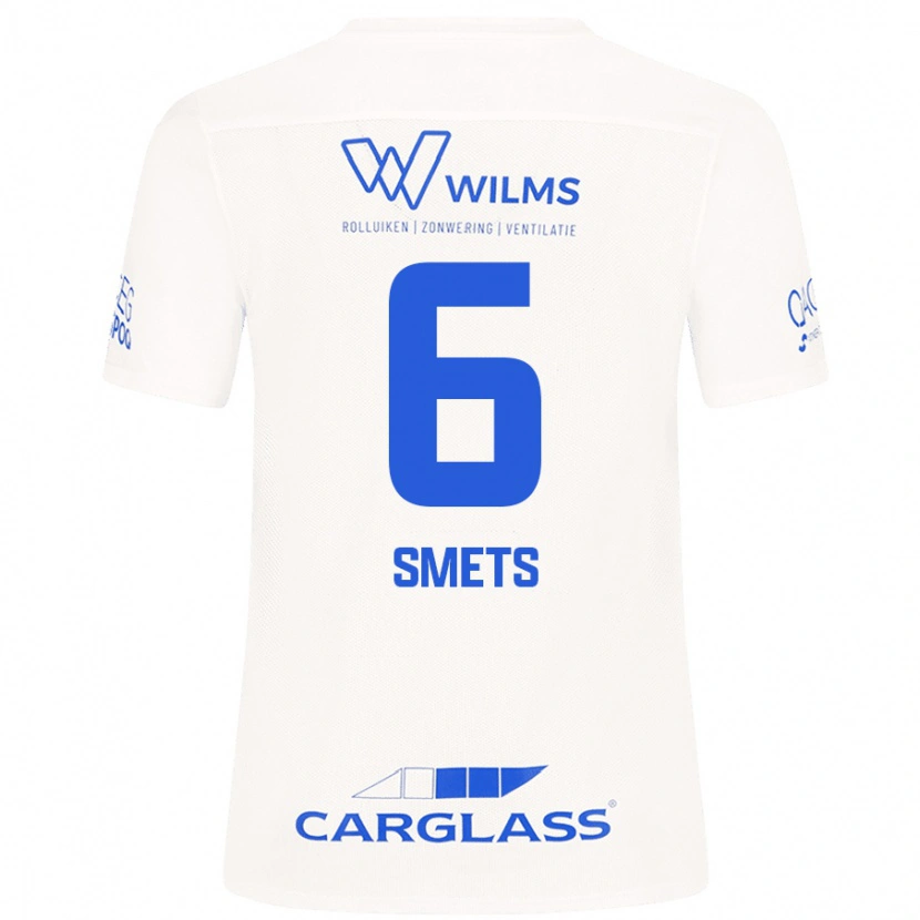 Danxen Kinder Matte Smets #6 Weiß Auswärtstrikot Trikot 2024/25 T-Shirt