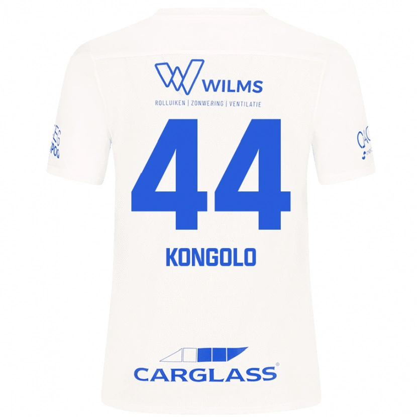 Danxen Kinder Josue Kongolo #44 Weiß Auswärtstrikot Trikot 2024/25 T-Shirt