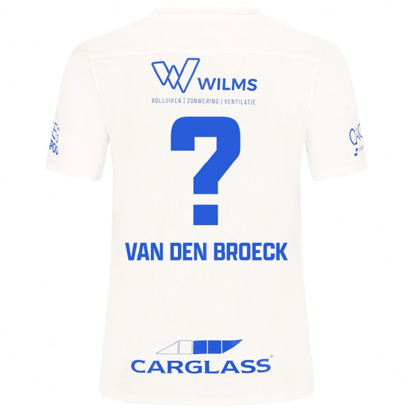 Danxen Kinder Kobe Van Den Broeck #0 Weiß Auswärtstrikot Trikot 2024/25 T-Shirt