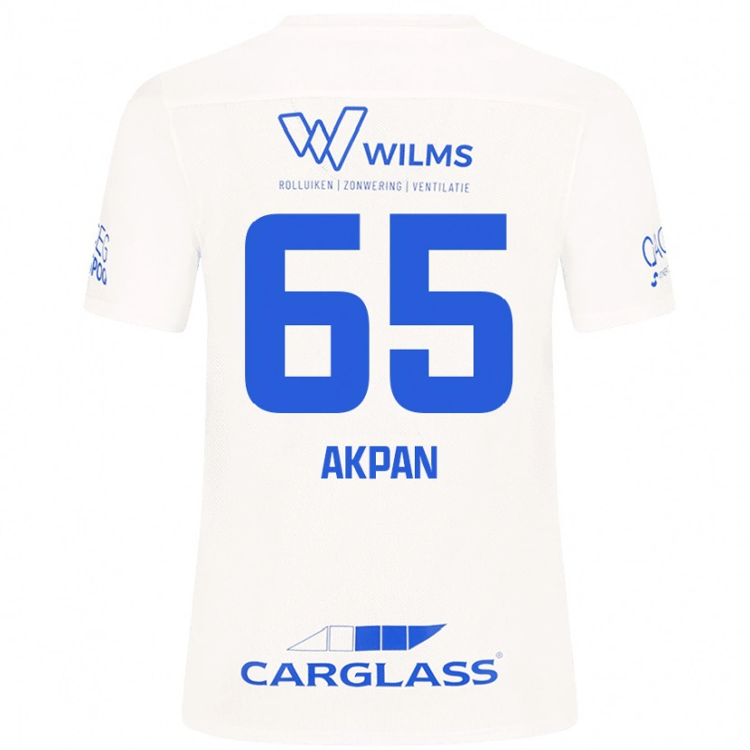 Danxen Kinder Christian Akpan #65 Weiß Auswärtstrikot Trikot 2024/25 T-Shirt