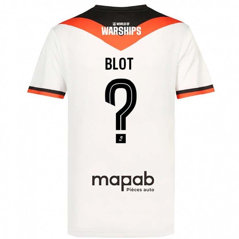 Danxen Kinder Enzo Blot #0 Weiß Auswärtstrikot Trikot 2024/25 T-Shirt
