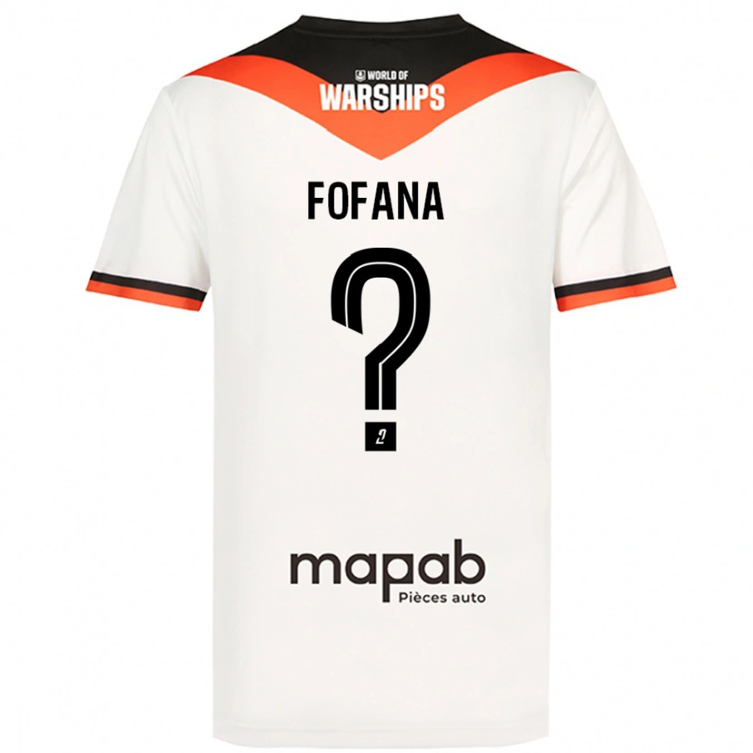 Danxen Kinder Bahliseny Fofana #0 Weiß Auswärtstrikot Trikot 2024/25 T-Shirt