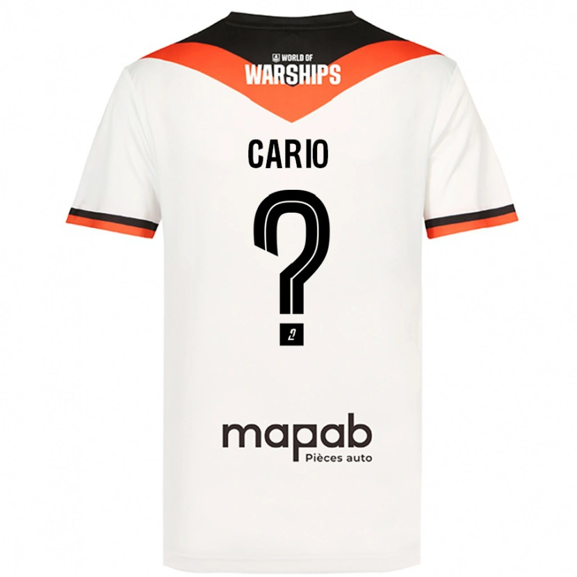 Danxen Kinder Anthony Cario #0 Weiß Auswärtstrikot Trikot 2024/25 T-Shirt