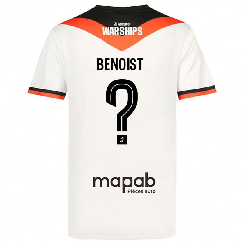 Danxen Kinder Baptiste Benoist #0 Weiß Auswärtstrikot Trikot 2024/25 T-Shirt