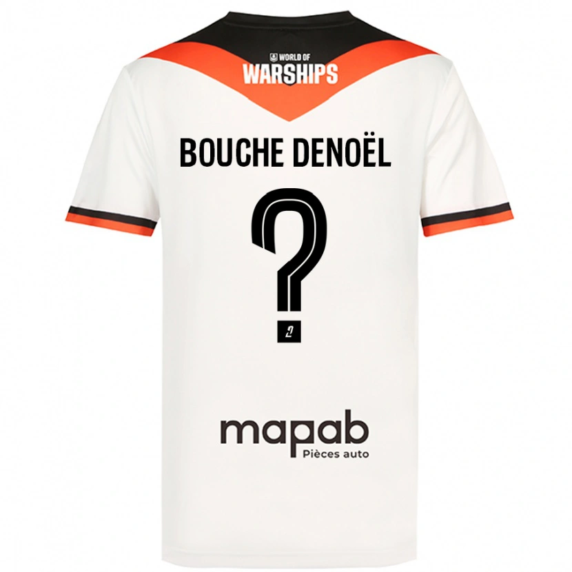 Danxen Kinder Max Bouche Denoël #0 Weiß Auswärtstrikot Trikot 2024/25 T-Shirt