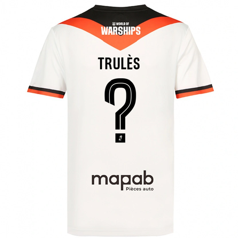 Danxen Kinder Rayann Trulès #0 Weiß Auswärtstrikot Trikot 2024/25 T-Shirt