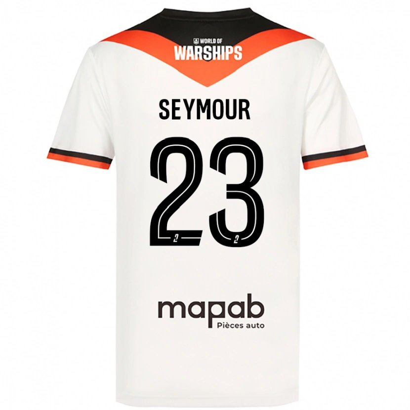 Danxen Kinder Brice Seymour #23 Weiß Auswärtstrikot Trikot 2024/25 T-Shirt