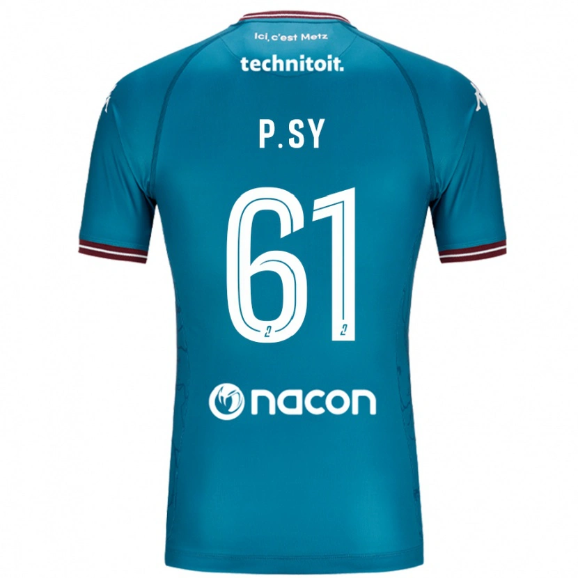 Danxen Kinder Pape Sy #61 Blau Petrol Auswärtstrikot Trikot 2024/25 T-Shirt