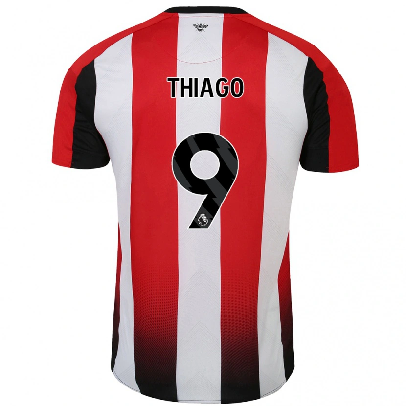Danxen Herren Igor Thiago #9 Rot Weiß Heimtrikot Trikot 2024/25 T-Shirt