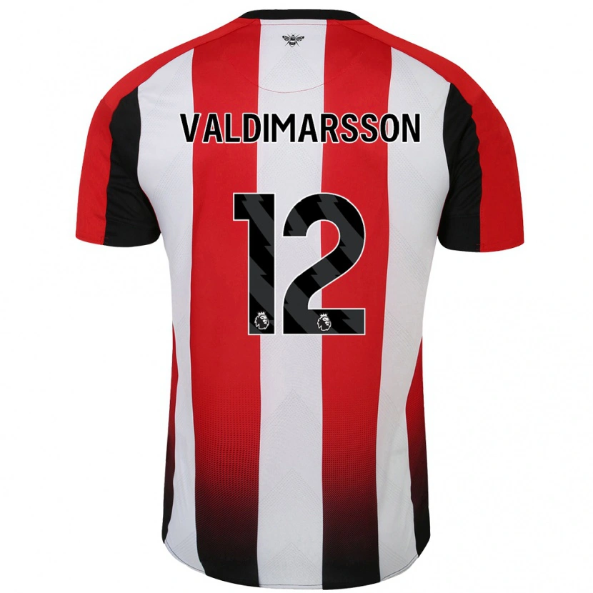 Danxen Herren Hákon Rafn Valdimarsson #12 Rot Weiß Heimtrikot Trikot 2024/25 T-Shirt