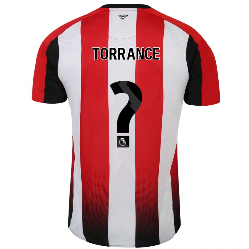 Danxen Herren Bruno Torrance #0 Rot Weiß Heimtrikot Trikot 2024/25 T-Shirt