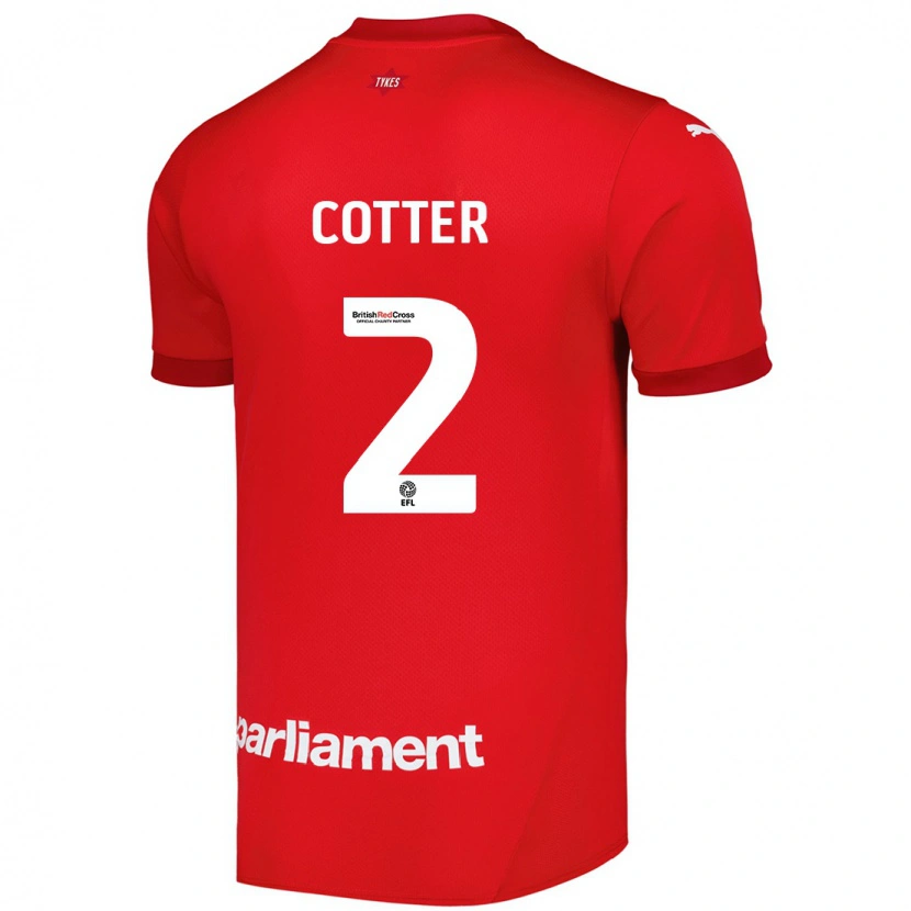 Danxen Herren Barry Cotter #2 Rot Heimtrikot Trikot 2024/25 T-Shirt