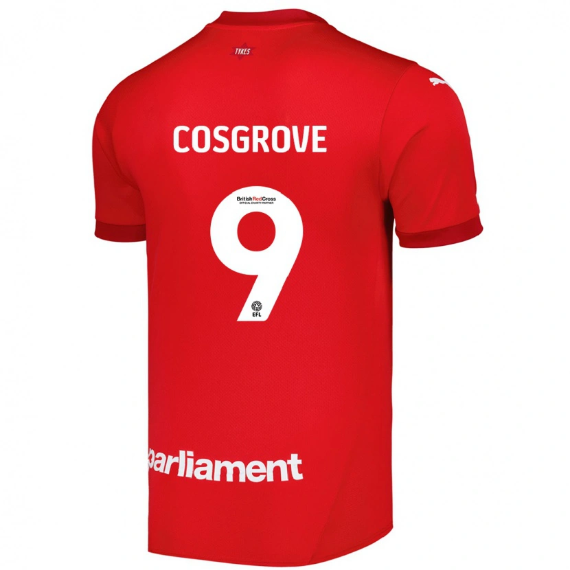 Danxen Herren Sam Cosgrove #9 Rot Heimtrikot Trikot 2024/25 T-Shirt