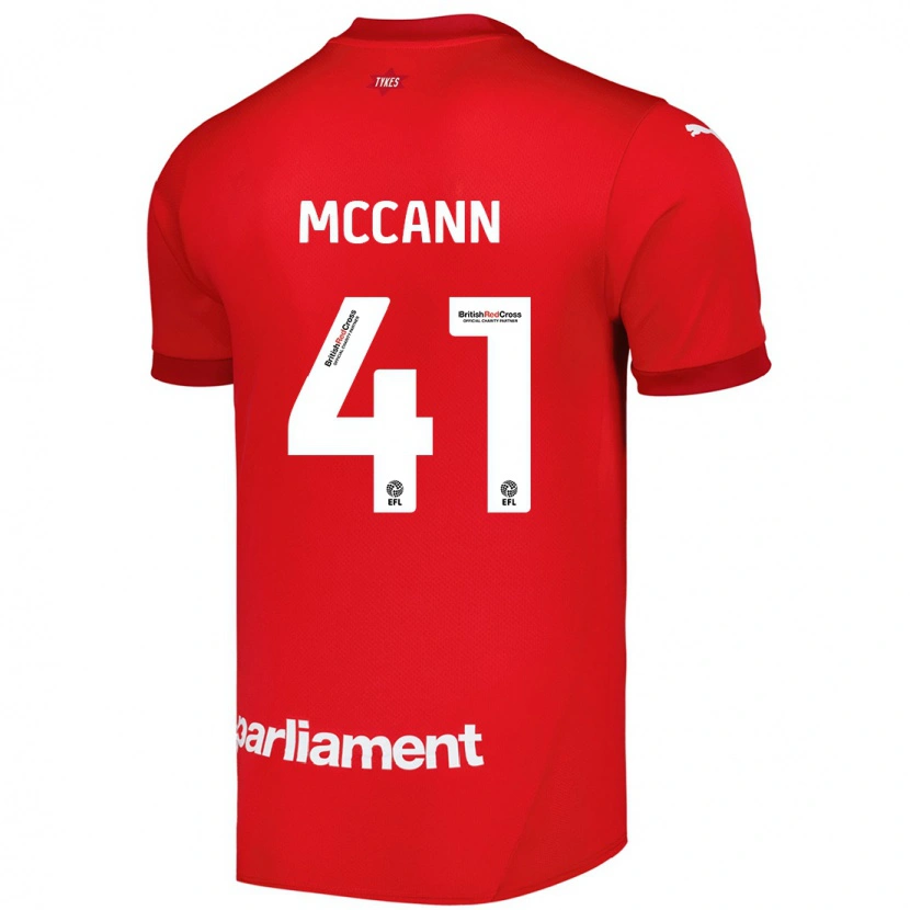 Danxen Herren Bayley Mccann #41 Rot Heimtrikot Trikot 2024/25 T-Shirt
