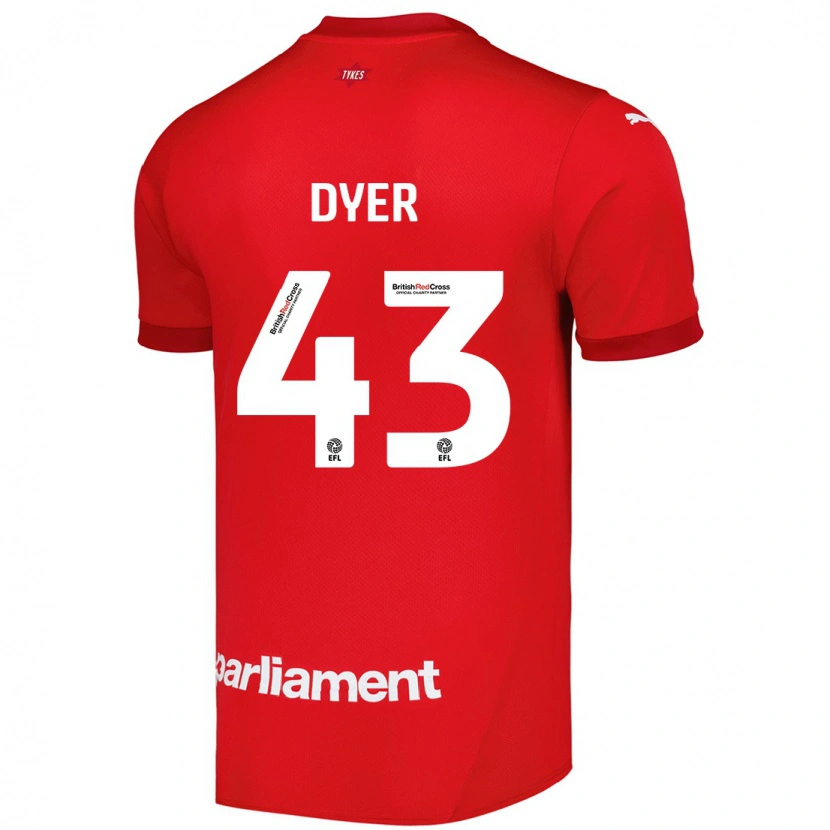 Danxen Herren Josiah Dyer #43 Rot Heimtrikot Trikot 2024/25 T-Shirt
