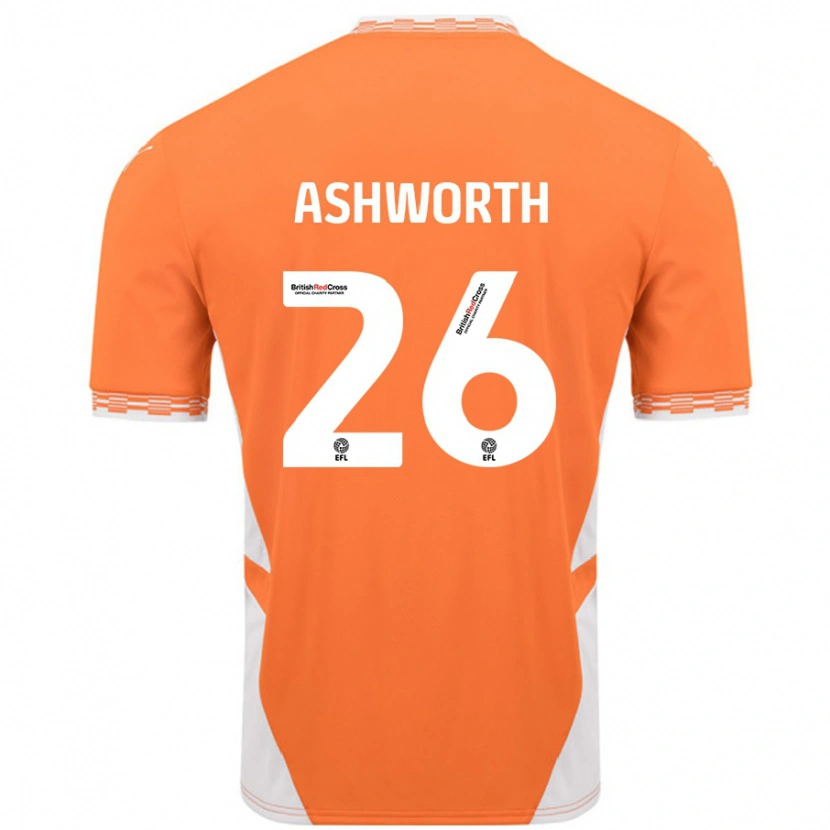 Danxen Herren Zac Ashworth #26 Orange Weiß Heimtrikot Trikot 2024/25 T-Shirt