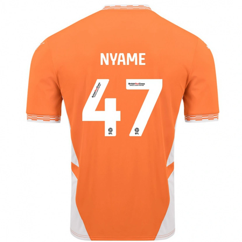 Danxen Herren Josh Nyame #47 Orange Weiß Heimtrikot Trikot 2024/25 T-Shirt