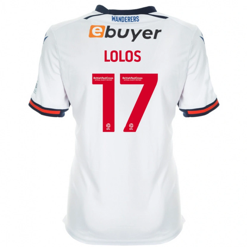 Danxen Herren Klaidi Lolos #17 Weiß Heimtrikot Trikot 2024/25 T-Shirt