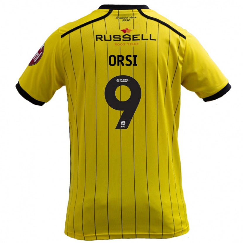 Danxen Herren Danilo Orsi #9 Gelb Heimtrikot Trikot 2024/25 T-Shirt