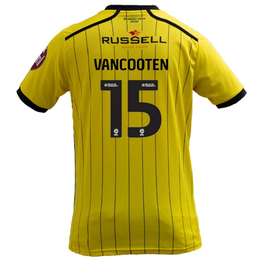 Danxen Herren Terence Vancooten #15 Gelb Heimtrikot Trikot 2024/25 T-Shirt