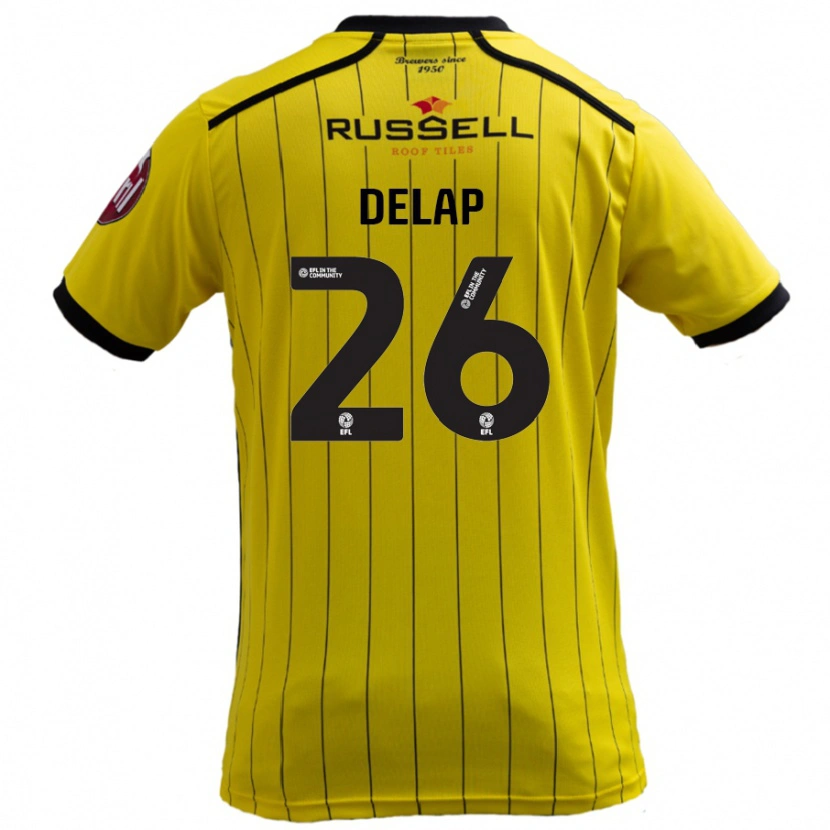 Danxen Herren Finn Delap #26 Gelb Heimtrikot Trikot 2024/25 T-Shirt