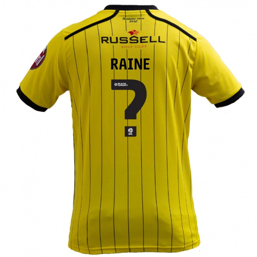 Danxen Herren Max Raine #0 Gelb Heimtrikot Trikot 2024/25 T-Shirt