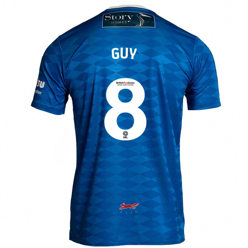 Danxen Herren Callum Guy #8 Blau Heimtrikot Trikot 2024/25 T-Shirt