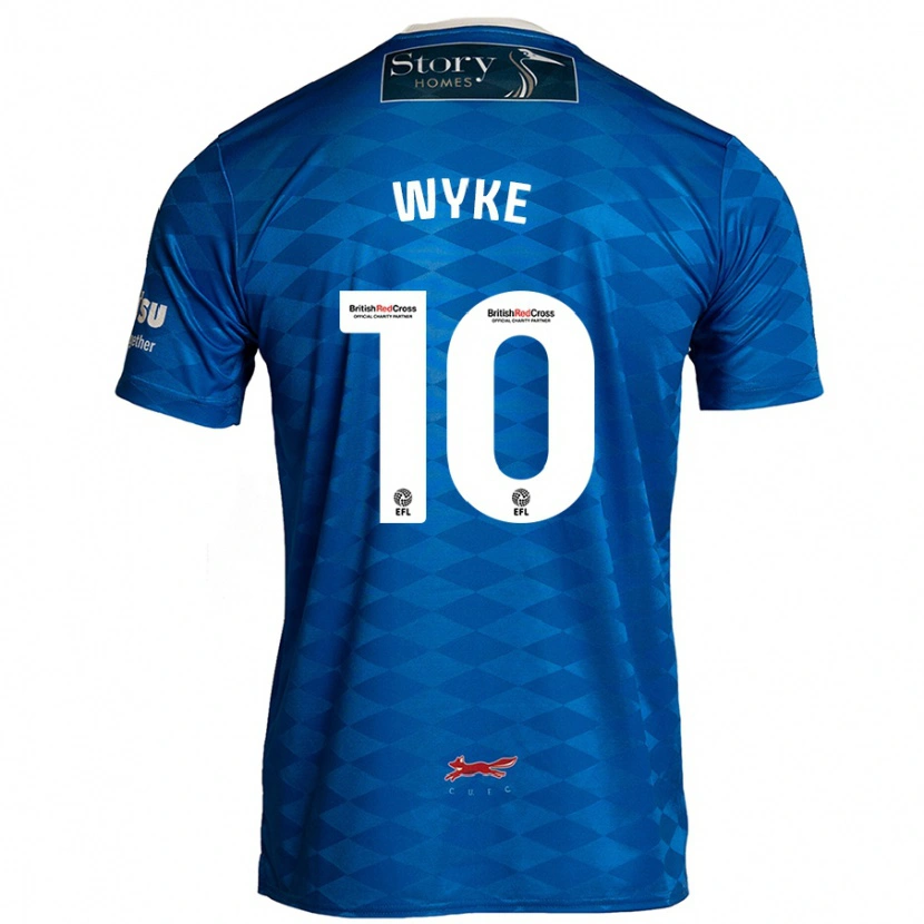 Danxen Herren Charlie Wyke #10 Blau Heimtrikot Trikot 2024/25 T-Shirt