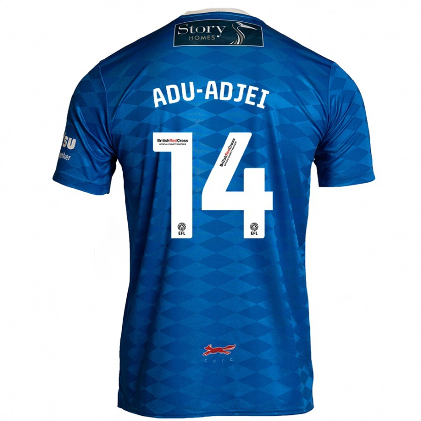 Danxen Herren Daniel Adu-Adjei #14 Blau Heimtrikot Trikot 2024/25 T-Shirt