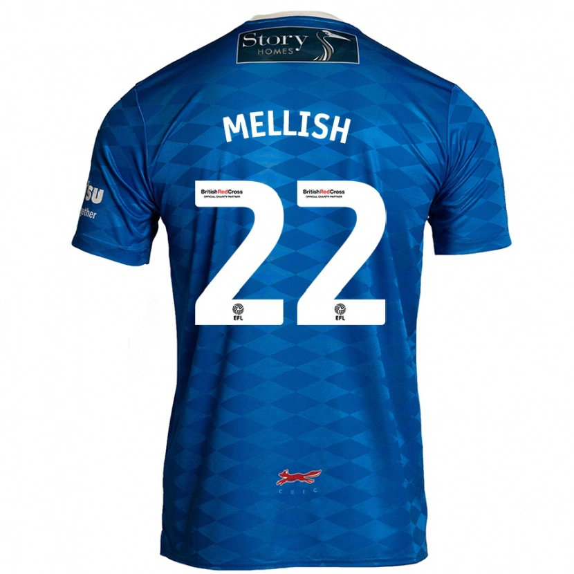 Danxen Herren Jon Mellish #22 Blau Heimtrikot Trikot 2024/25 T-Shirt