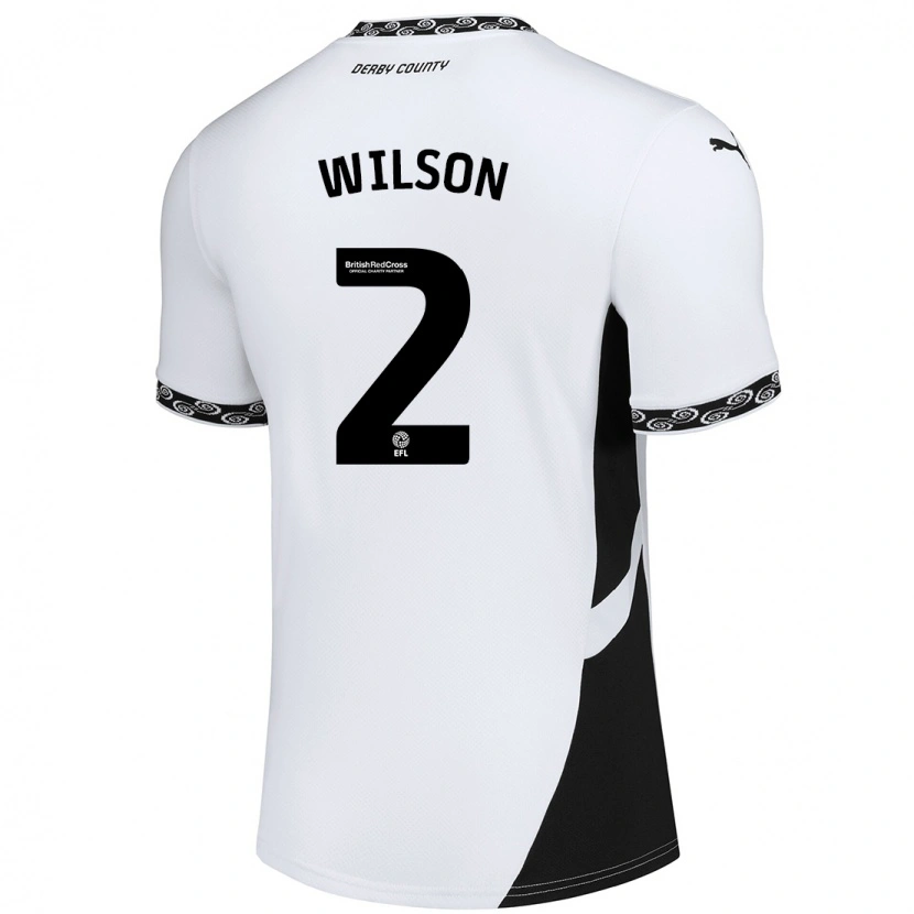 Danxen Herren Kane Wilson #2 Weiß Schwarz Heimtrikot Trikot 2024/25 T-Shirt