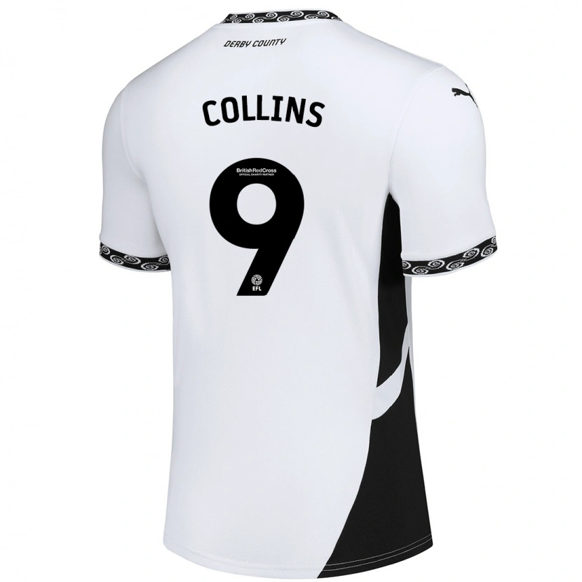 Danxen Herren James Collins #9 Weiß Schwarz Heimtrikot Trikot 2024/25 T-Shirt