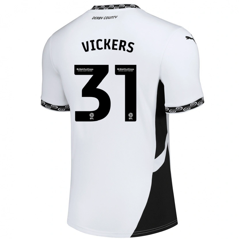 Danxen Herren Josh Vickers #31 Weiß Schwarz Heimtrikot Trikot 2024/25 T-Shirt