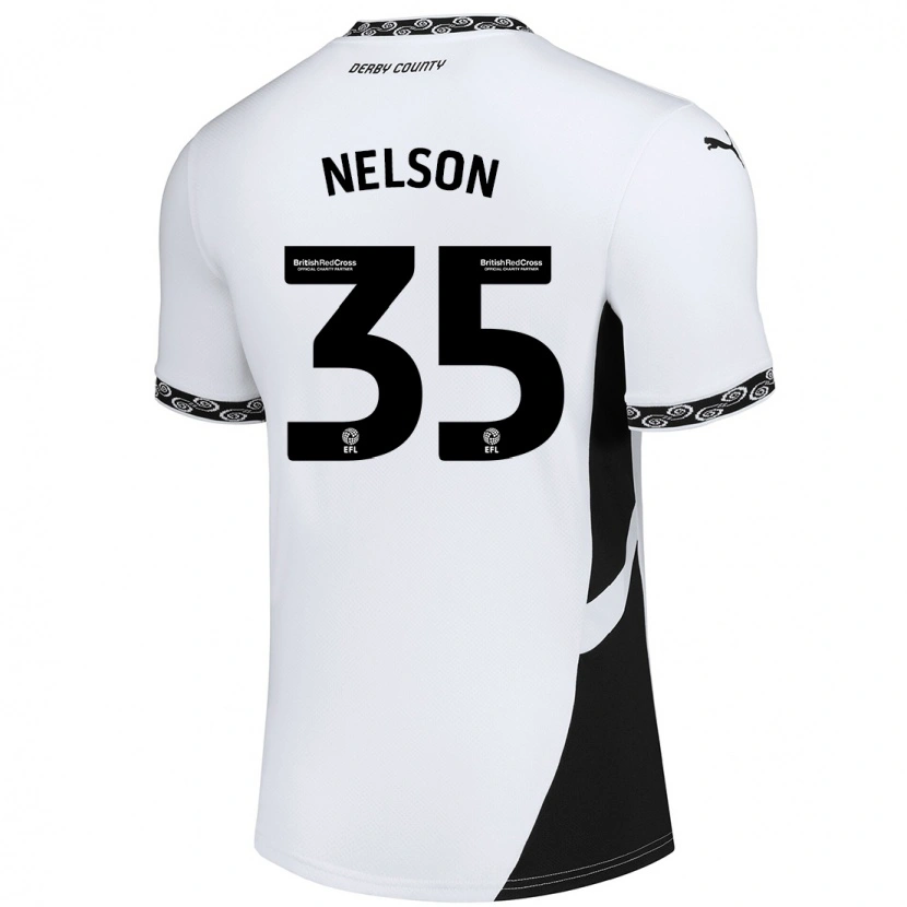 Danxen Herren Curtis Nelson #35 Weiß Schwarz Heimtrikot Trikot 2024/25 T-Shirt