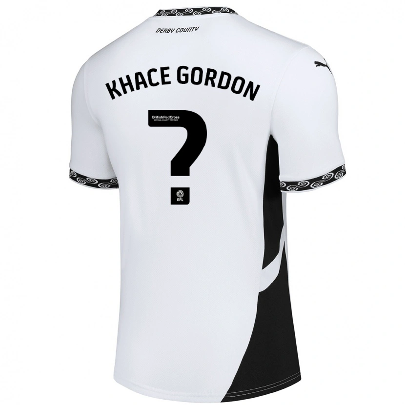 Danxen Herren Khace Gordon #0 Weiß Schwarz Heimtrikot Trikot 2024/25 T-Shirt