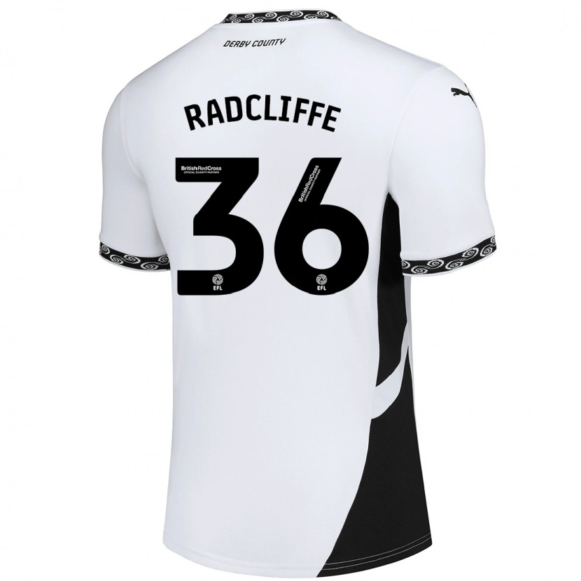 Danxen Herren Ben Radcliffe #36 Weiß Schwarz Heimtrikot Trikot 2024/25 T-Shirt