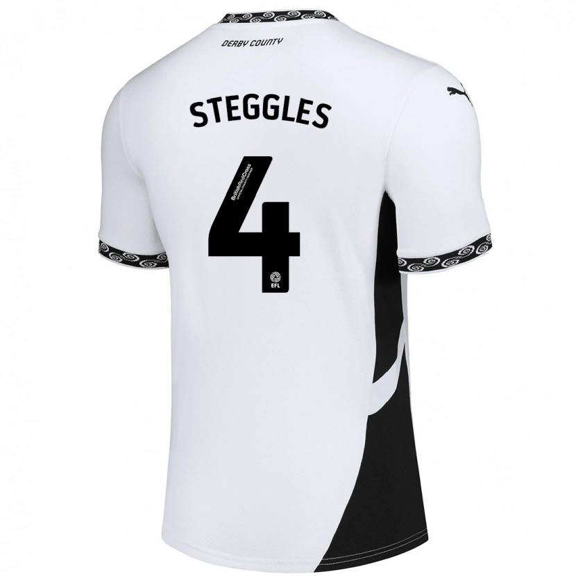 Danxen Herren Charlotte Steggles #4 Weiß Schwarz Heimtrikot Trikot 2024/25 T-Shirt